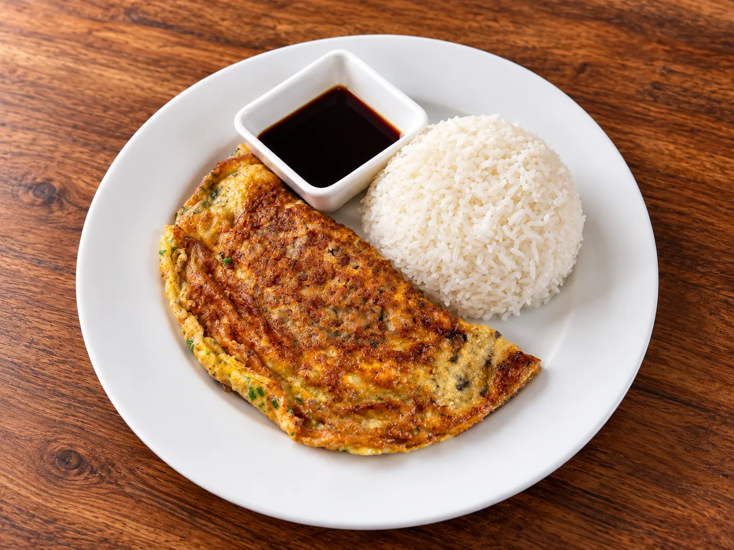 Trứng chiên thịt băm — Vietnamese omelet met gehakt