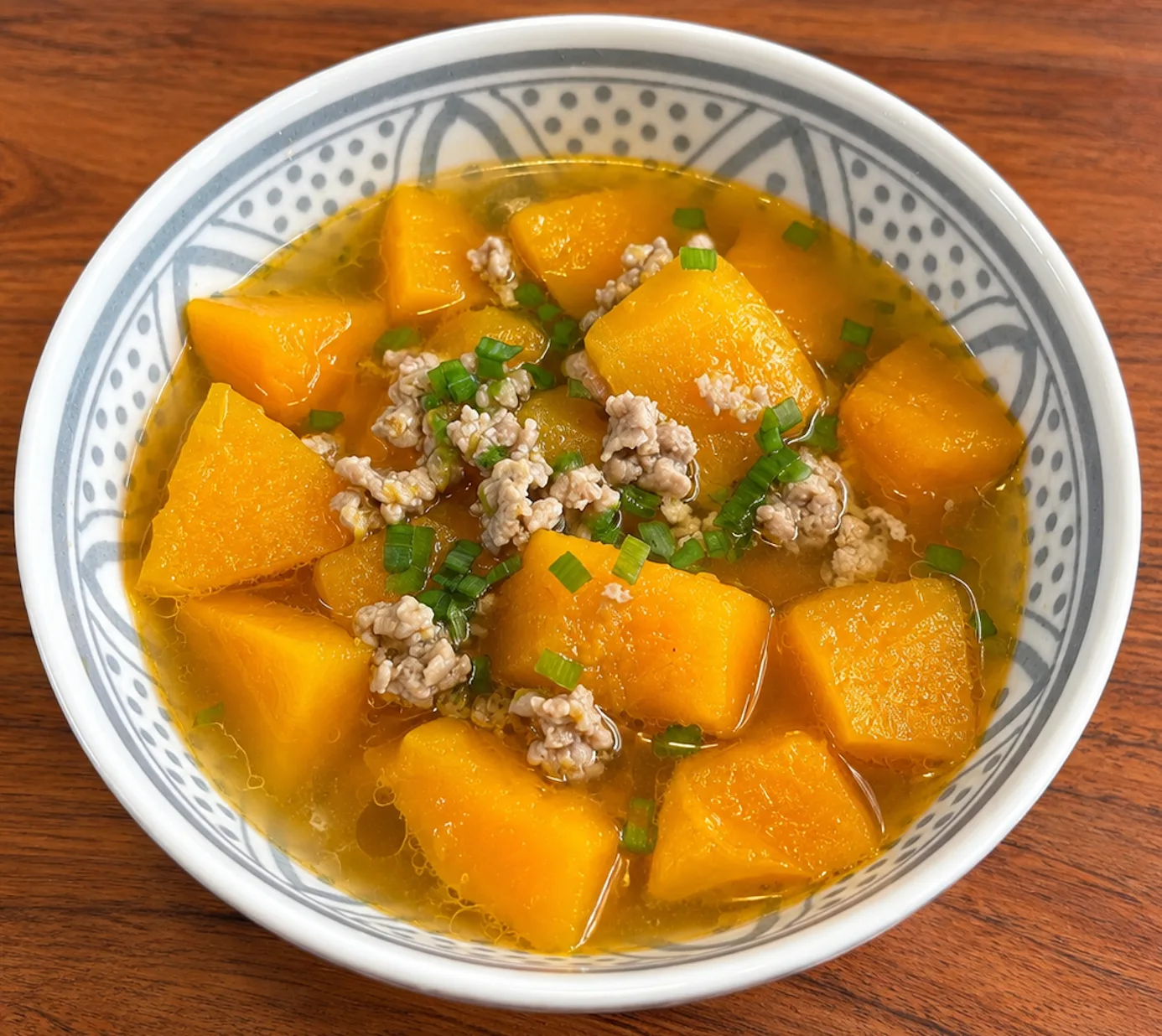 Canh bí đỏ — Pompoensoep